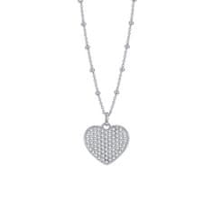 Rosato Romantična srebrna ogrlica Storie RZC048 (verižica, obesek)