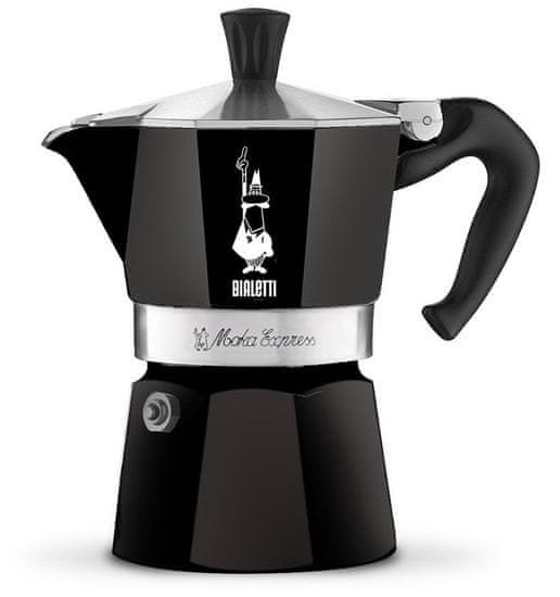 BIALETTI Moka Express kafetiera, črna, 1 skodelica