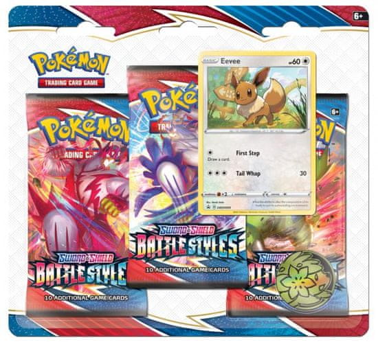 Pokémon TCG: SWSH05 Battle Styles – 3 Blister Booster Eevee