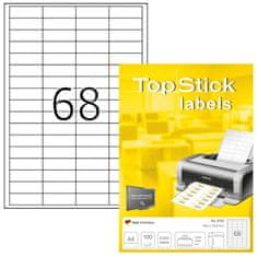 Herma Top Stick 8729 etikete, 48,5 x 16,9 mm, bele, 100/1