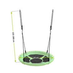 nabbi Otroška gugalnica Nest 65 cm - črno/zelena