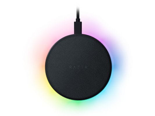 Razer Charging Pad Chroma Qi brezžični polnilec, 10W, USB-C