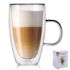 KINGHoff Termoska z dvojno steno za latte s prostornino 430 ml