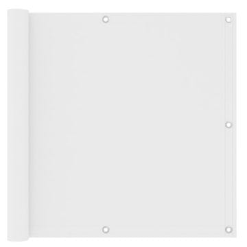 Vidaxl Balkonsko platno belo 90x600 cm oksford blago