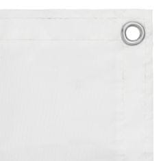 Greatstore Balkonsko platno belo 75x400 cm oksford blago