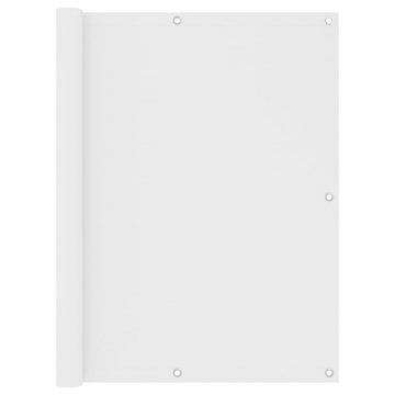 Vidaxl Balkonsko platno belo 120x400 cm oksford blago
