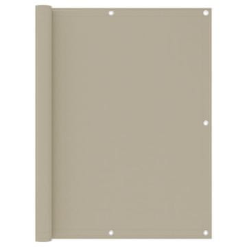 Vidaxl Balkonsko platno bež 120x600 cm oksford blago