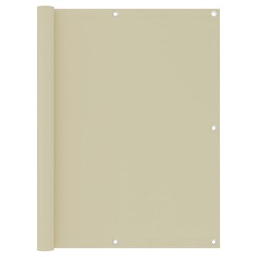 Vidaxl Balkonsko platno krem 120x500 cm oksford blago