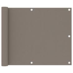 Vidaxl Balkonsko platno taupe 75x600 cm oksford blago