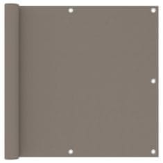 Greatstore Balkonsko platno taupe 90x500 cm oksford blago