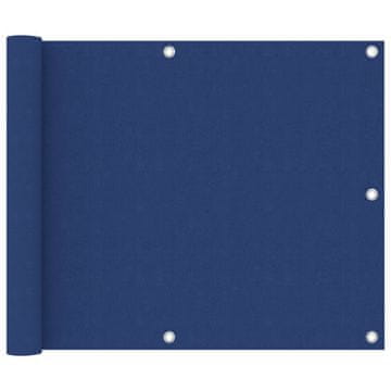 Vidaxl Balkonsko platno modro 75x400 cm oksford blago