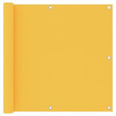 Vidaxl Balkonsko platno rumeno 90x500 cm oksford blago