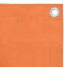 Vidaxl Balkonsko platno oranžno 75x600 cm oksford blago