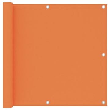 Vidaxl Balkonsko platno oranžno 90x400 cm oksford blago