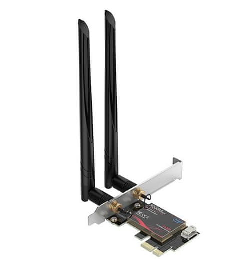 Orico PTR-XTU mrežna kartica, Wi-Fi 6, Bluetooth 5.0, PCIe