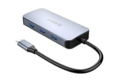Orico MC-U602P USB-C priključna postaja, 6-v-1