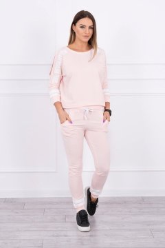 Kesi Ženski komplet Girl Revolution pudrasto roza