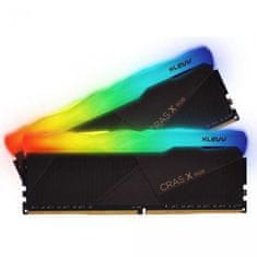 Klevv Cras X RGB pomnilnik (RAM), DDR4 16 GB (2x8GB), 3200 MHz, CL16, 1.35 V (KD48GU880-32A160X)