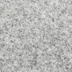 Greatstore Umetna trava s čepi 2x1,33 m siva