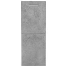 shumee Kopalniška omarica betonsko siva 30x30x80 cm iverna plošča