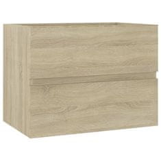 Vidaxl Omarica za umivalnik sonoma hrast 60x38,5x45 cm iverna plošča