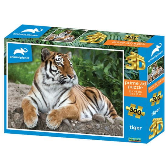 Animal Planet 3D sestavljanka Tiger, 500/1, 61 x 46 cm