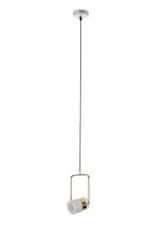 KINGHOME BLINK 1 viseča svetilka, bela - LED, kovinska