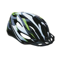 Spirit kolesarska čelada, črno-zelena, S
