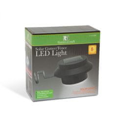 PHENOM Solarna LED svetilka za žleb / ograjo s 3 LED - črne barve