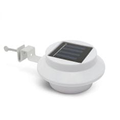 PHENOM Solarna LED svetilka za žleb / ograjo s 3 LED - bele barve