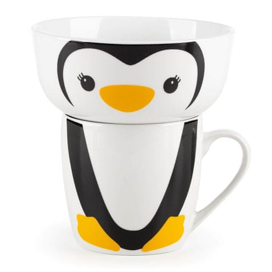 Rosmarino otroški porcelanast komplet za zajtrk, 2-delni, pingvin