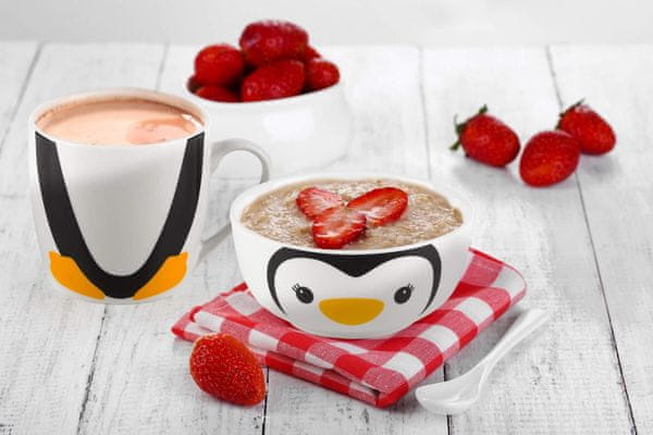 Rosmarino otroški porcelanast komplet za zajtrk, 2-delni, pingvin