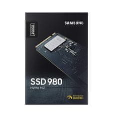 Samsung 980 SSD disk, 250 GB, M.2, PCI-e 3.0 x 4 NVMe, TLC V-NAND