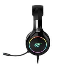 Havit Gamenote H2232d RGB gaming slušalke 3.5mm, črna-rdeča