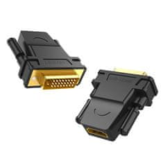 Ugreen 20124 adapter DVI - HDMI, M/F, črna