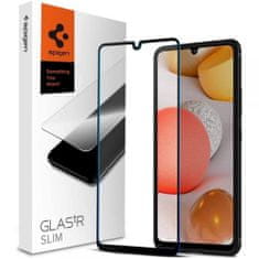 Spigen Glas.Tr Slim Full Cover zaščitno steklo za Samsung Galaxy A42 5G, črna