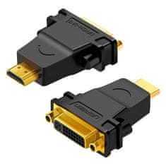 Ugreen 20123 adapter HDMI - DVI, M/F, črna