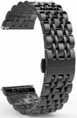 4wrist Steel bracelet for Samsung Galaxy Watch - Black 22 mm