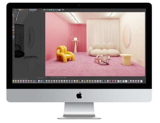 Apple iMac Retina 5K AiO računalnik 27 6C i5 3,3GHz, 8GB/512GB SSD/Radeon Pro 5300 4GB, INT KB (mxwu2ze/a)
