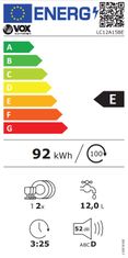 VOX electronics LC 12A15B E pomivalni stroj