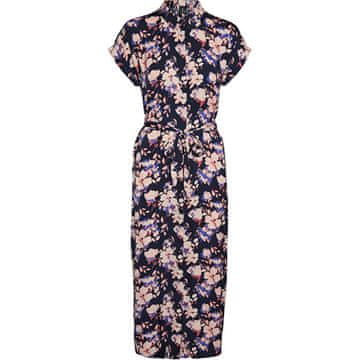 Vero Moda Ženska obleka VMINES 10244778 Navy Blaze r