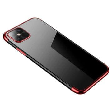 HURTEL Hurtel Clear Color gel ovitek za Xiaomi Mi 11, rdeč okvir