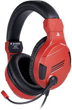 Bigben stereo gaming V3 žične slušalke, rdeče