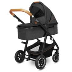 Amber 3v1 kombiniran otroški voziček, grey graphite