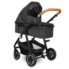 Lionelo Amber 3v1 kombiniran otroški voziček, grey graphite - odprta embalaža