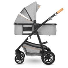 Lionelo Amber 3v1 kombiniran otroški voziček, grey stone 2022