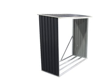 IWHOME Jekleni Skladiščni Nadstrešek za Drva HESTIA CW-A Antracit 160x182x75 cm