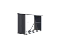 IWHOME Jekleni Zavetišče za Les HESTIA AW-C Antracit, 190x290x119 cm