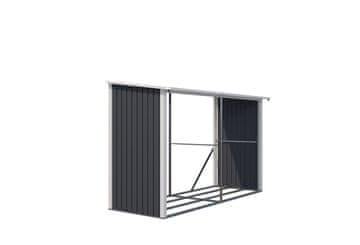 IWHOME Jekleni Zavetišče za Les HESTIA AW-C Antracit, 190x290x119 cm