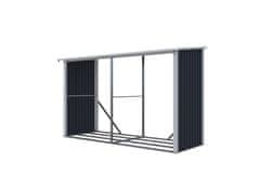 IWHOME Jekleni Zavetišče za Les HESTIA AW-C Antracit, 190x290x119 cm